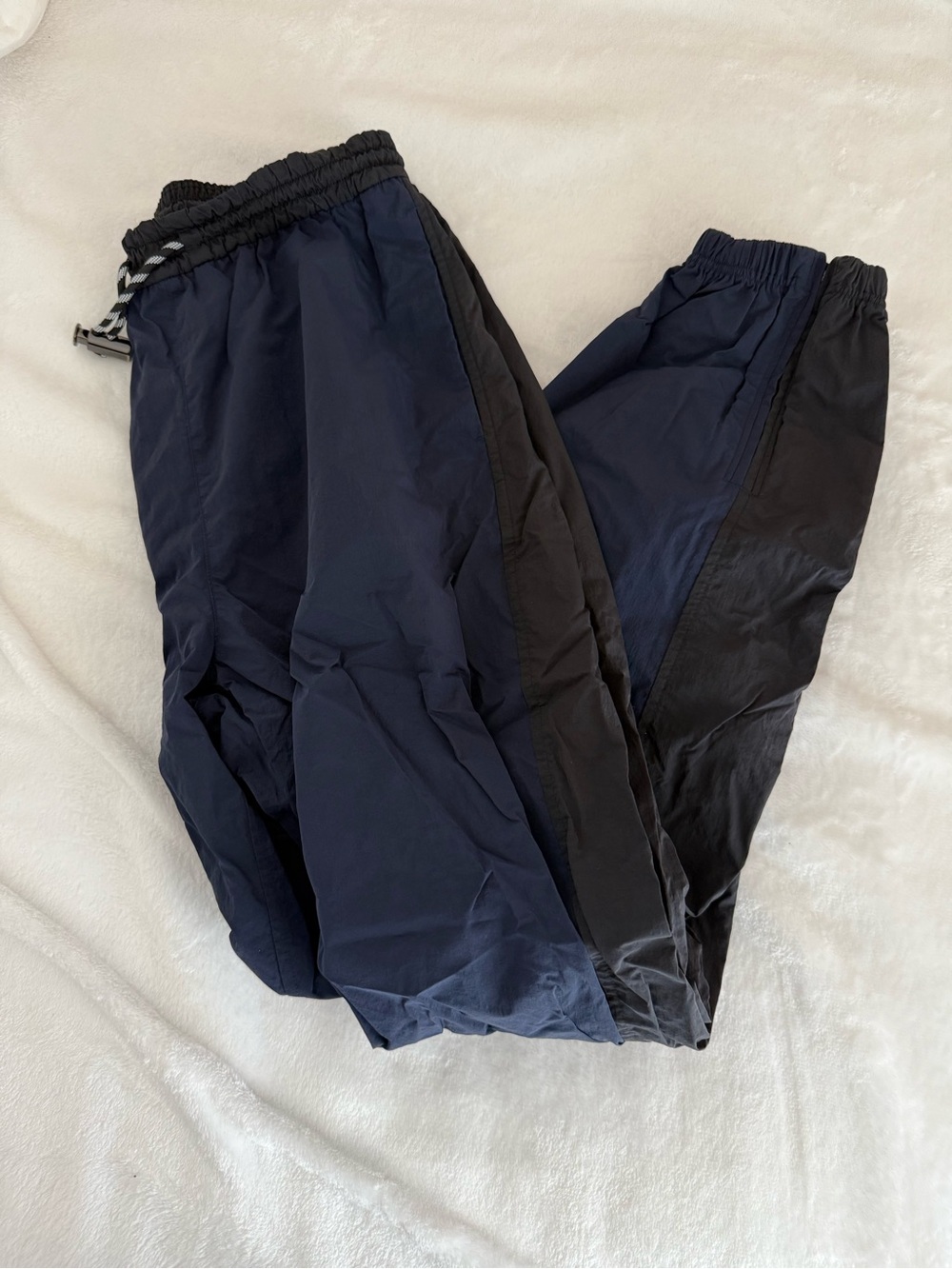 Navy and Black Athletic Track Pants